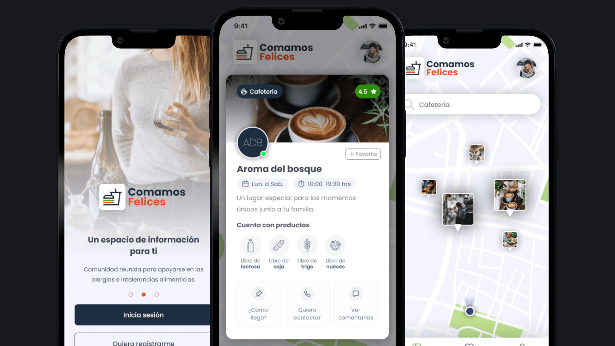 Visualización de la app